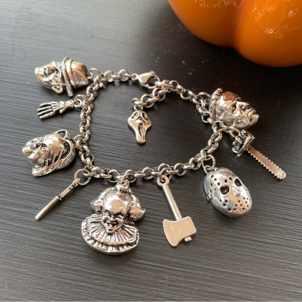 Halloween Charm Bracelet, Halloween Jewelry, Horror Movies, New Never Worn